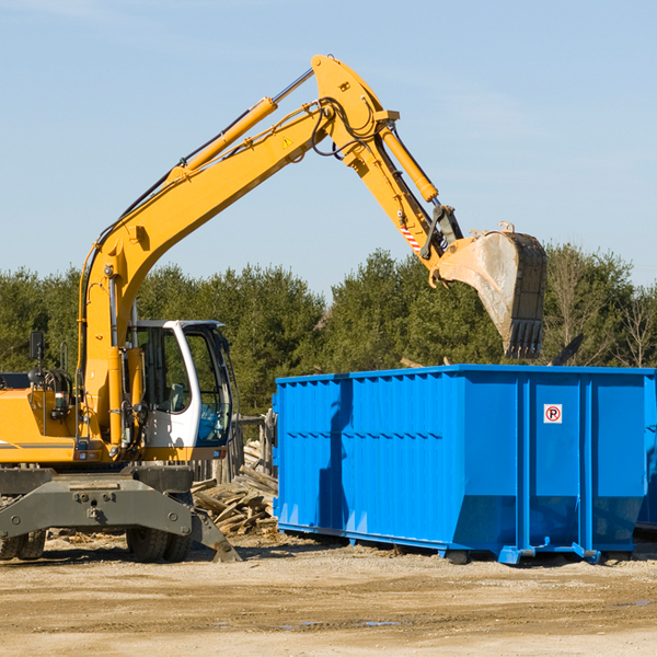 what size residential dumpster rentals are available in Cheriton Virginia